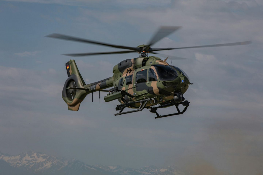 Helicóptero H135M dotado del sistema de armas HForce. Foto Airbus Helicopters