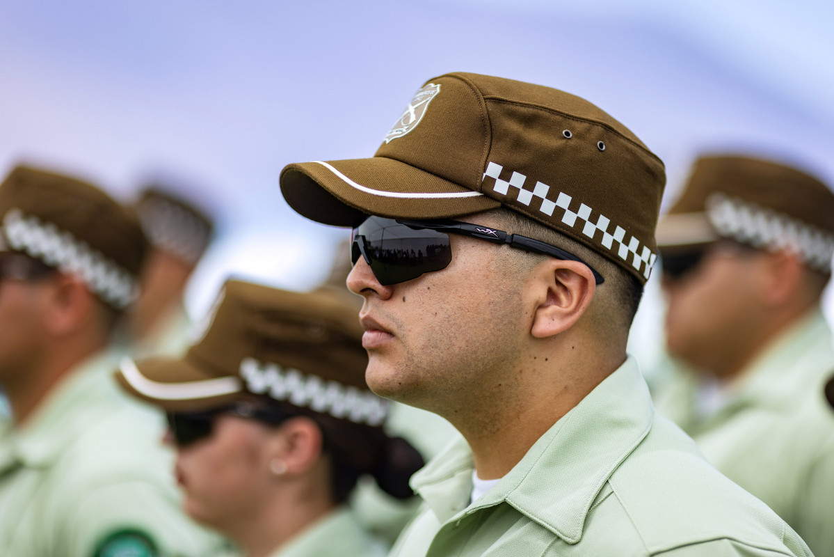 Nuevo modelo de quepis operativo de Carabineros de Chile Firma Ministerio del Interior y Seguridad Pu00fablica de Chile 004