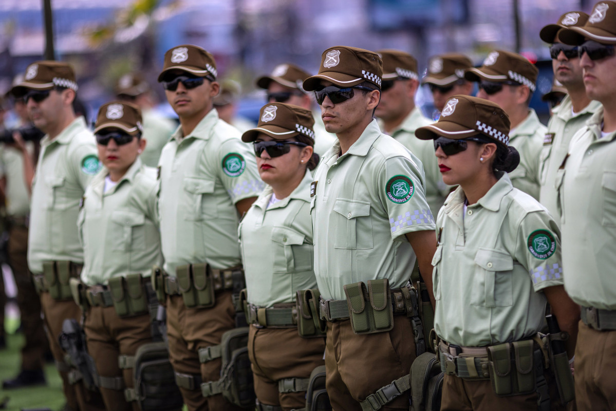 Nuevo modelo de quepis operativo de Carabineros de Chile Firma Ministerio del Interior y Seguridad Pu00fablica de Chile 002