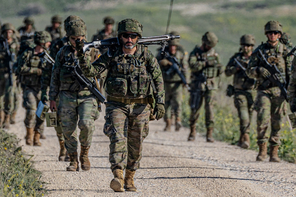 Camuflaje boscoso ejercito de tierra