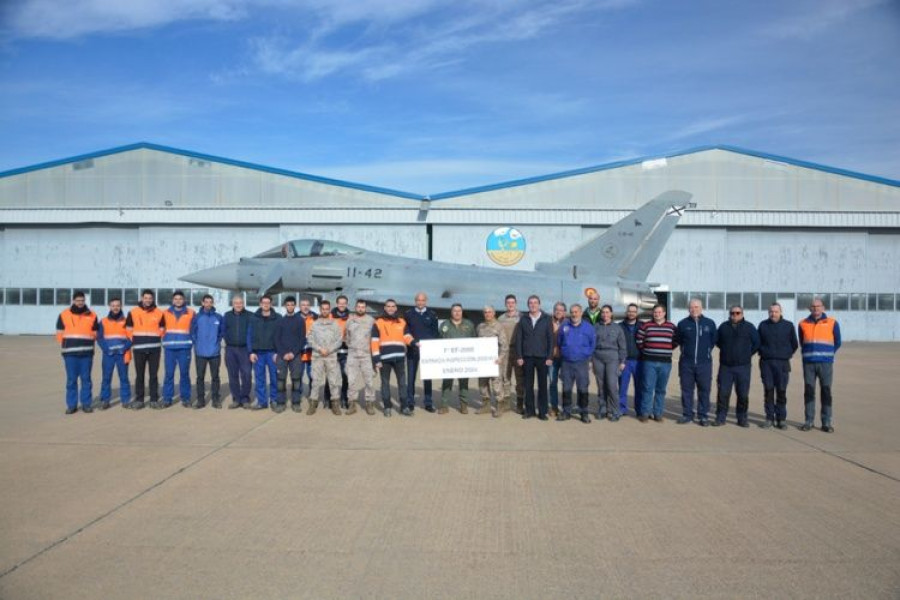 Caza Eurofighter revisión de 2.000 horas