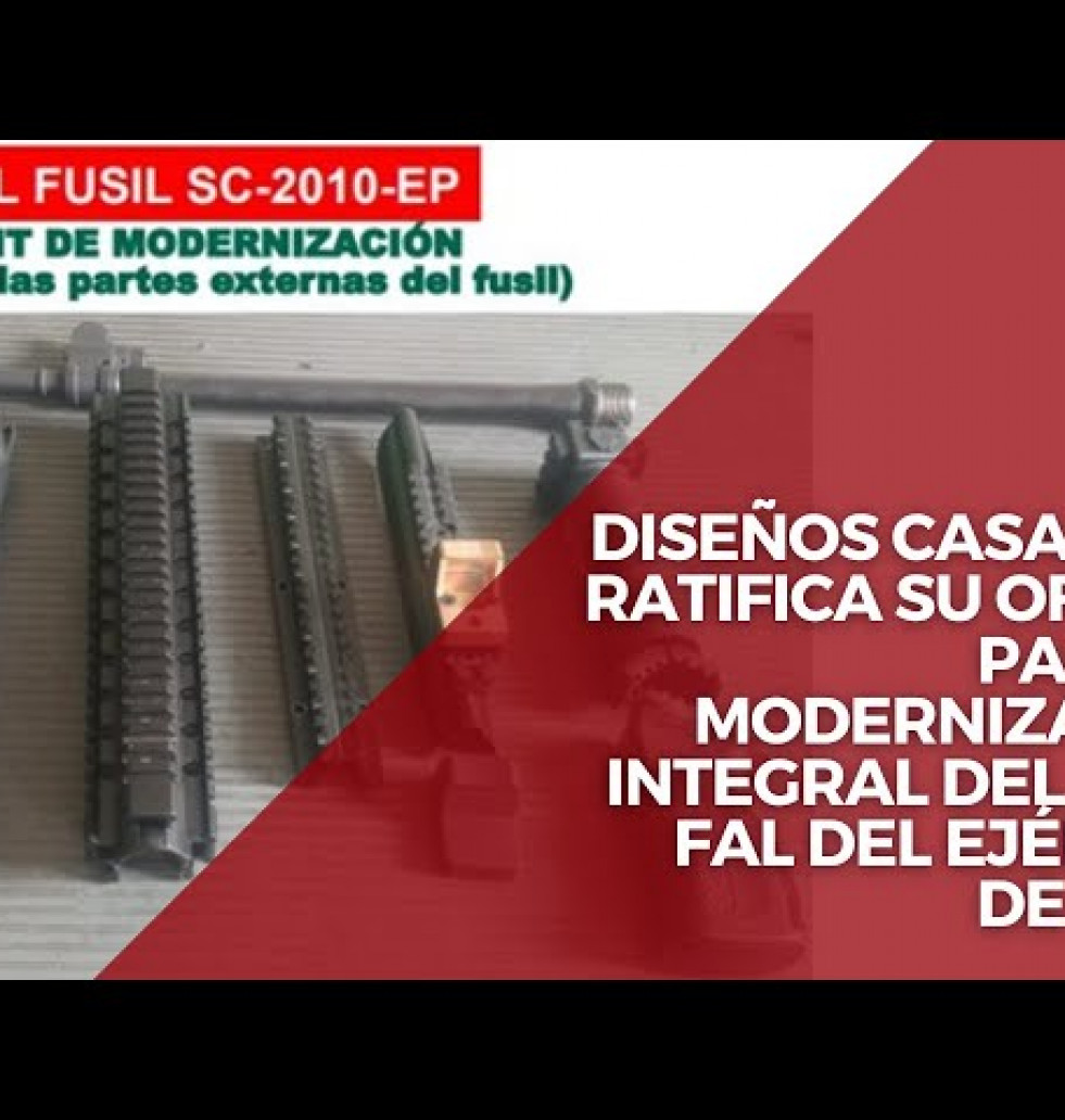 Diseños Casanave ratifica su oferta para la modernización del fusil FAL del Ejército de Perú