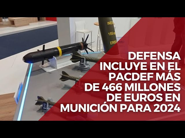 Defensa incluye en el Pacdef más de 466 millones de euros en munición para 2024