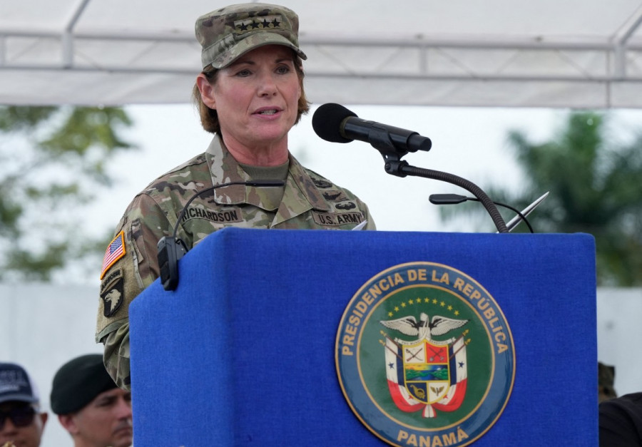 General Laura Richardson durante la clausura de Fuerzas Comando 2024