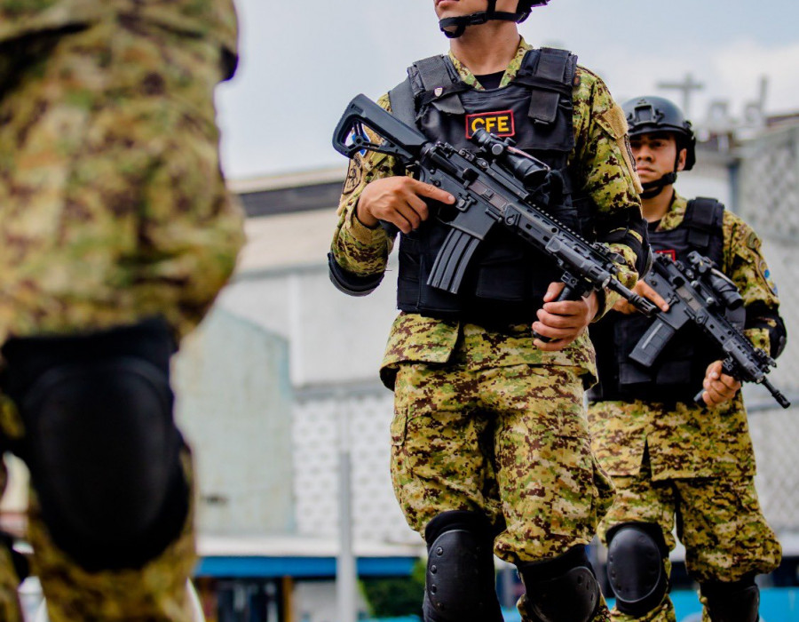 Patrullajes de militares salvadoreños