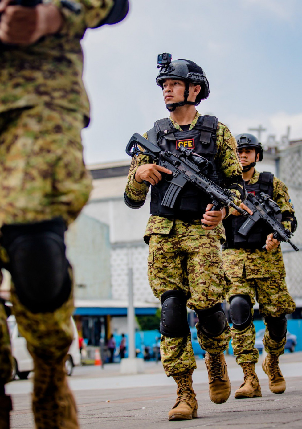 Patrullajes de militares salvadoreños