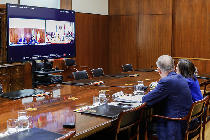 Robles videoconferencia guardia de fronteras