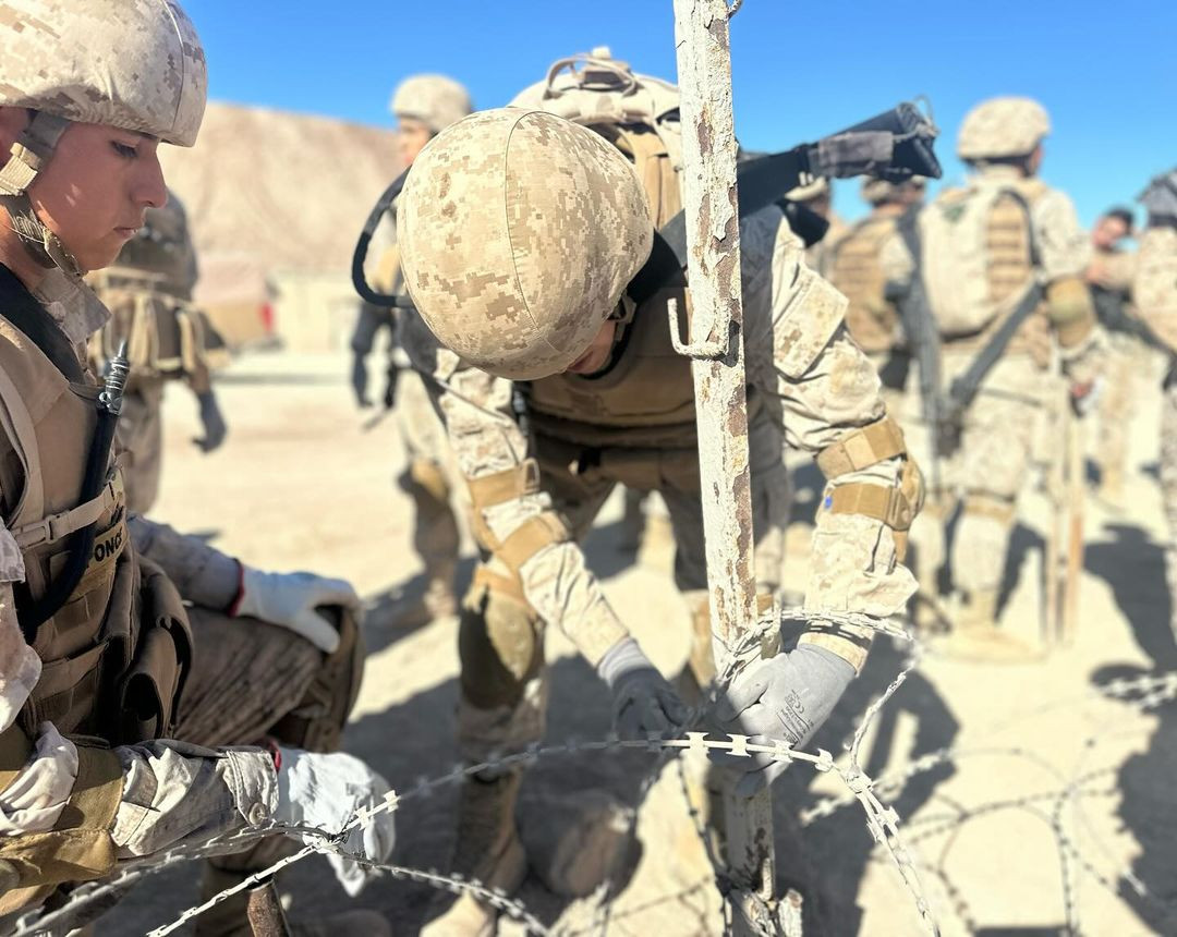 Emplazamiento de concertina Firma 2 Brigada Acorazada Cazadores del Eju00e9rcito de Chile