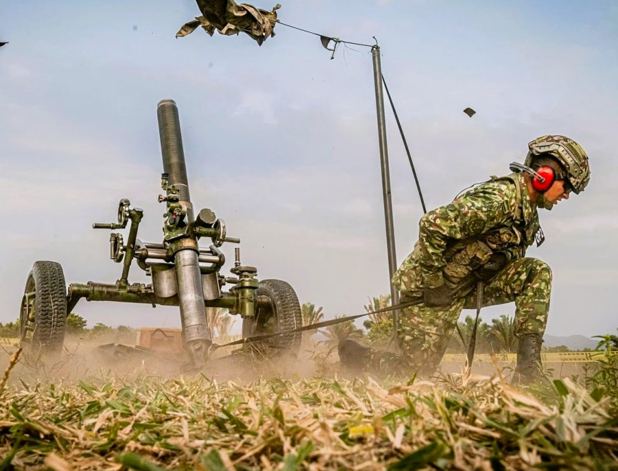 Mortero 120mm HY 12 Ejercito Colombia