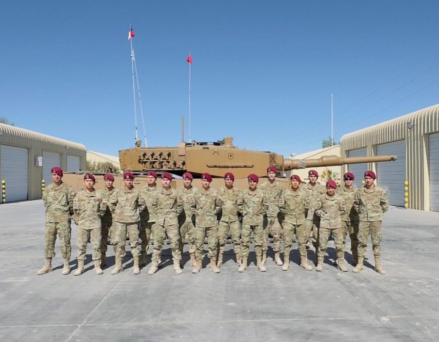 Alumnos del curso de ​operación de sistema de armas Leopard 2A4 en la Ocupación Militar Especializada (OME) de municionero Firma 2 Brigada Acorazada Cazadores del Ejército de Chile