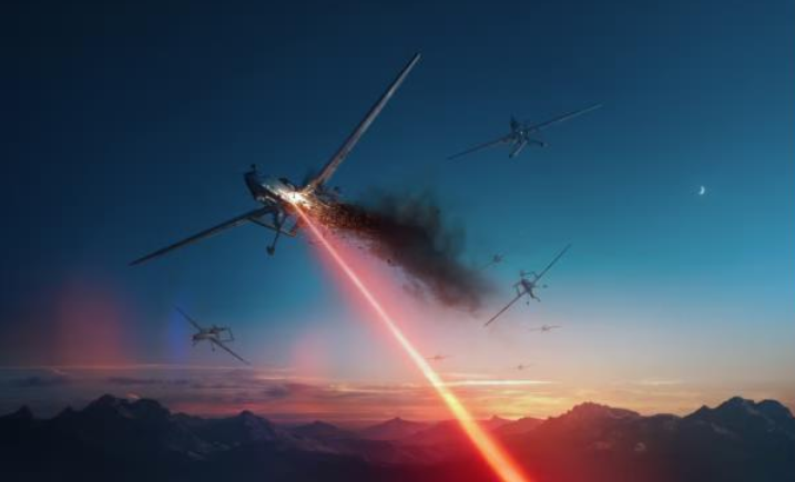 Dron laser