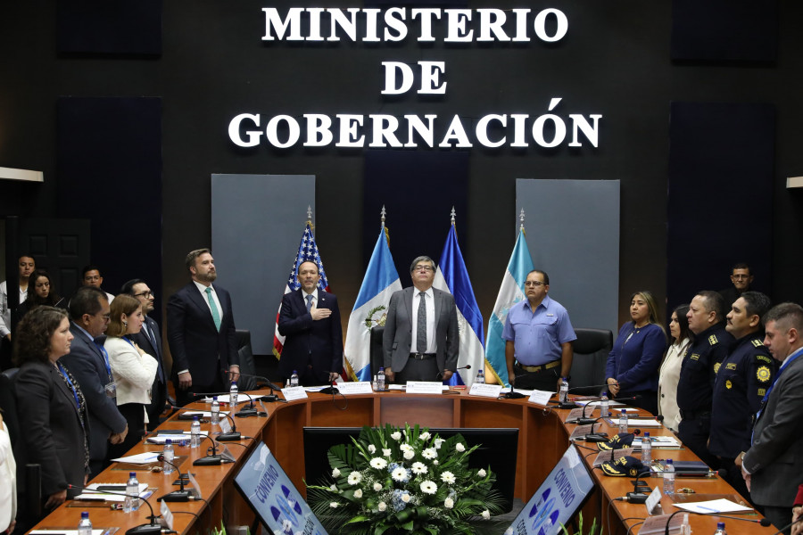 Firma del convenio de seguridad del Triángulo Norte en Ciudad de Guatemala