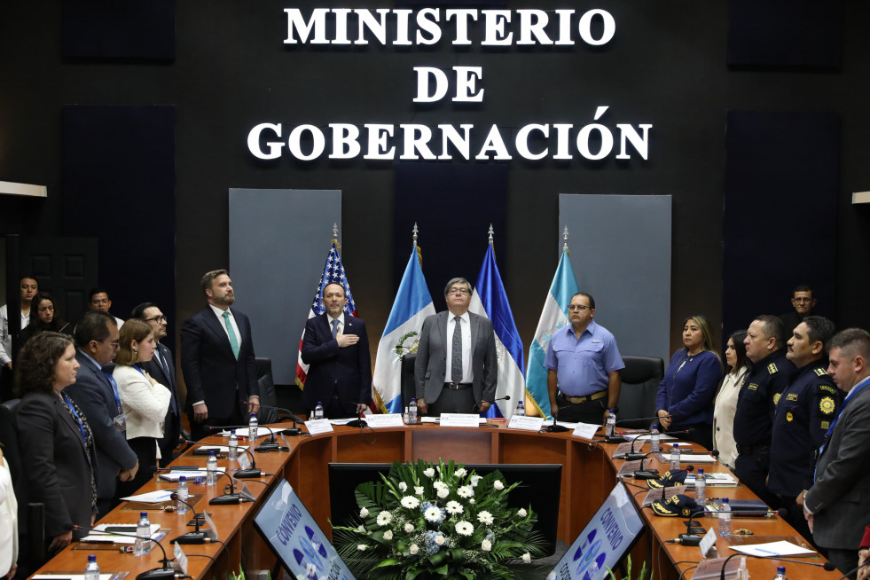 Firma del convenio de seguridad del Triángulo Norte en Ciudad de Guatemala