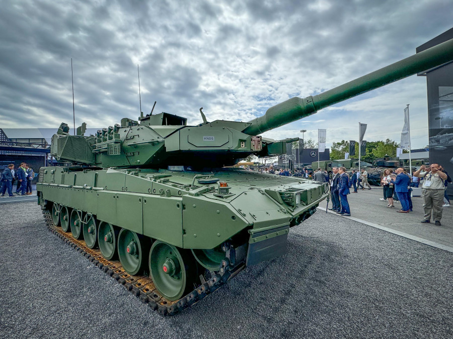 Carro de combate Leopard 2A8A expuesto en Eurosatory. Foto. Santi Moreno   Infodefensa