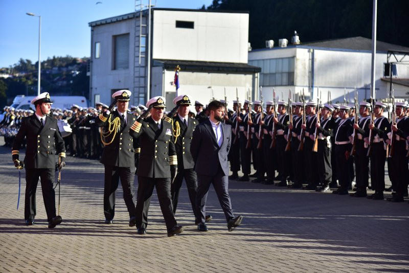 Ceremonia de entrega y comisionamiento del rompehielos AGB 46 Almirante Viel en Talcahuano Firma Armada de Chile 003