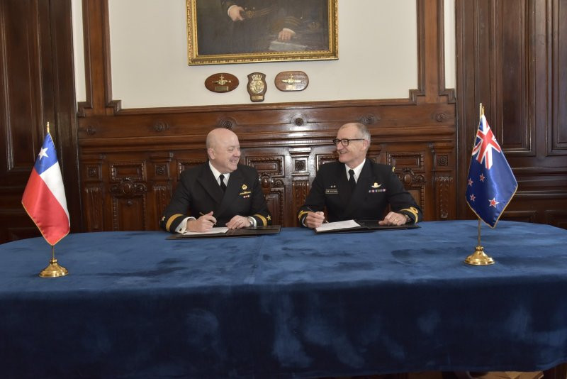 Firma de actas de la VI Reuniu00f3n de Estados Mayores Firma Armada de Chile