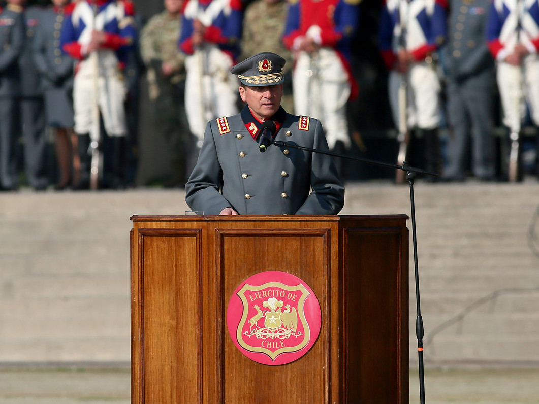 Discurso del general Iturriaga en la ceremonia de Juramento a la Bandera 2024 Firma Ministerio de Defensa Nacional de Chile