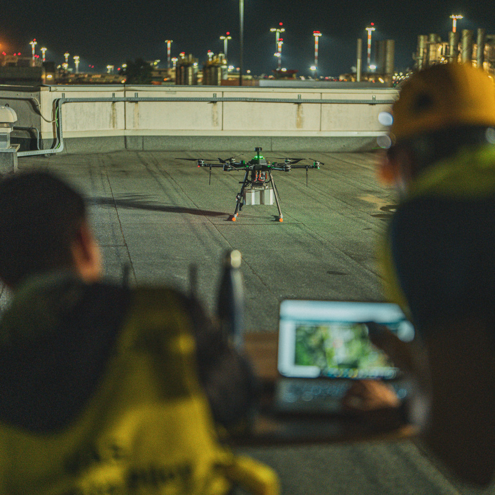 El proyecto U-Elcome realiza los primeros ensayos de logística aérea con drones en el aeropuerto de Milán-Malpensa