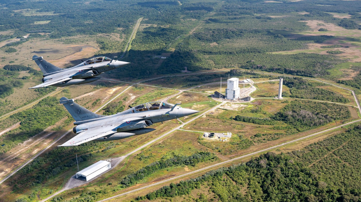 Francia EjercitoAire Espacio Guyana Rafale FFAAGuayana