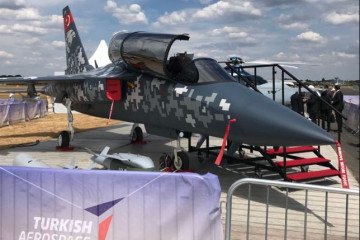 Avión de entrenamiento y ataque ligero turco Hurjet. Foto. TAI