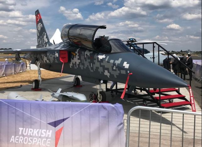 Avión de entrenamiento y ataque ligero turco Hurjet. Foto. TAI