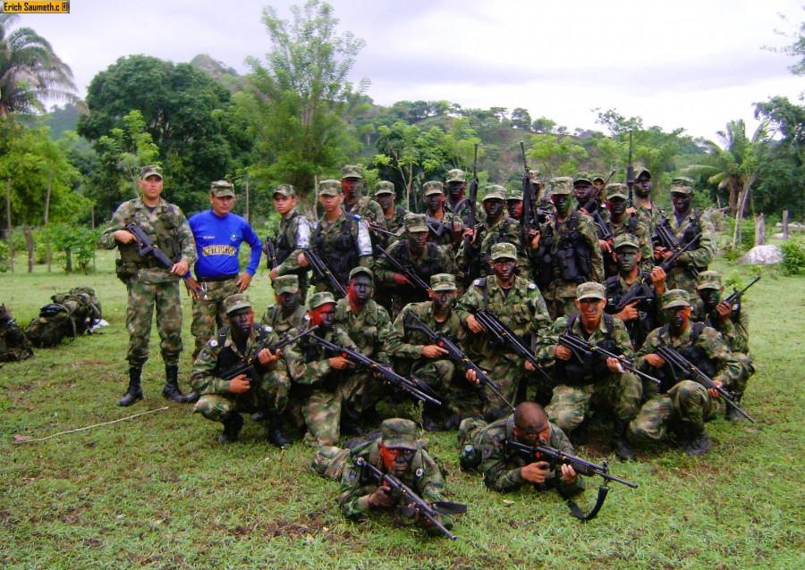 Soldados Colombiano. Foto Erich Saumeth