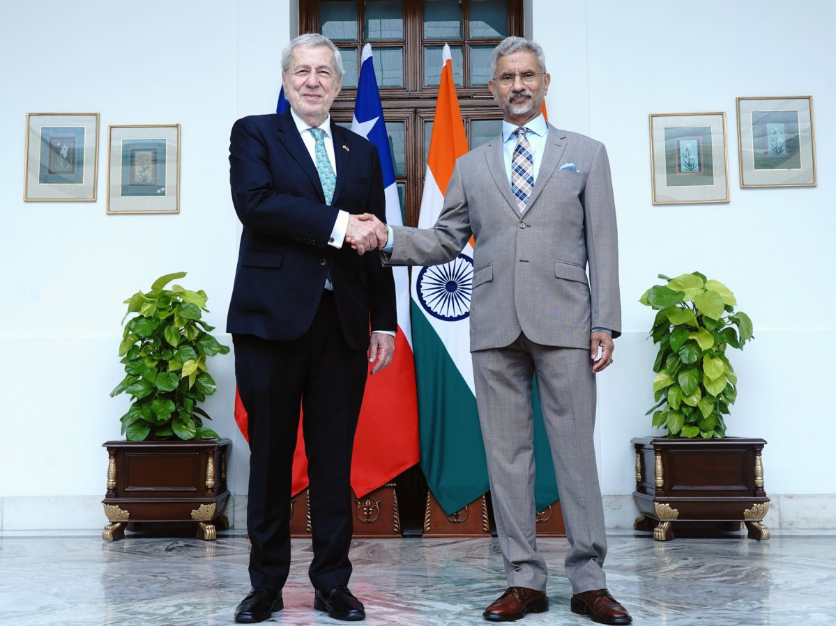 Ministros Alberto Van Klaveren y Subrahmanyam Jaishankar Firma Ministerio de  Relaciones Exteriores de India