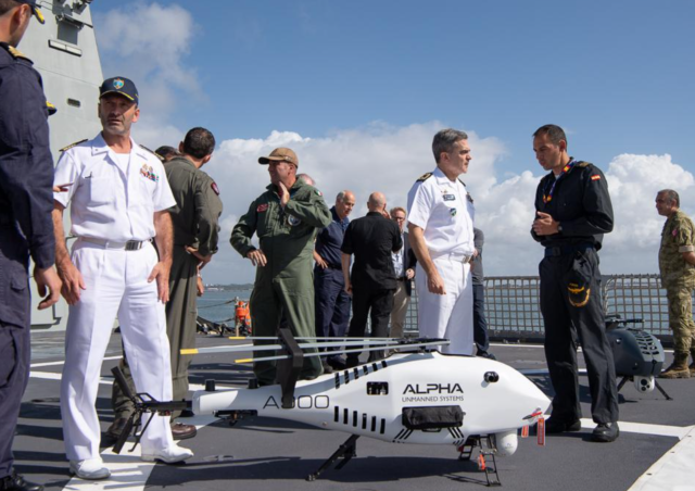 Alpha Unmanned Systems confirma su participación en el ejercicio Repmus a bordo del BAM Tornado de la Armada