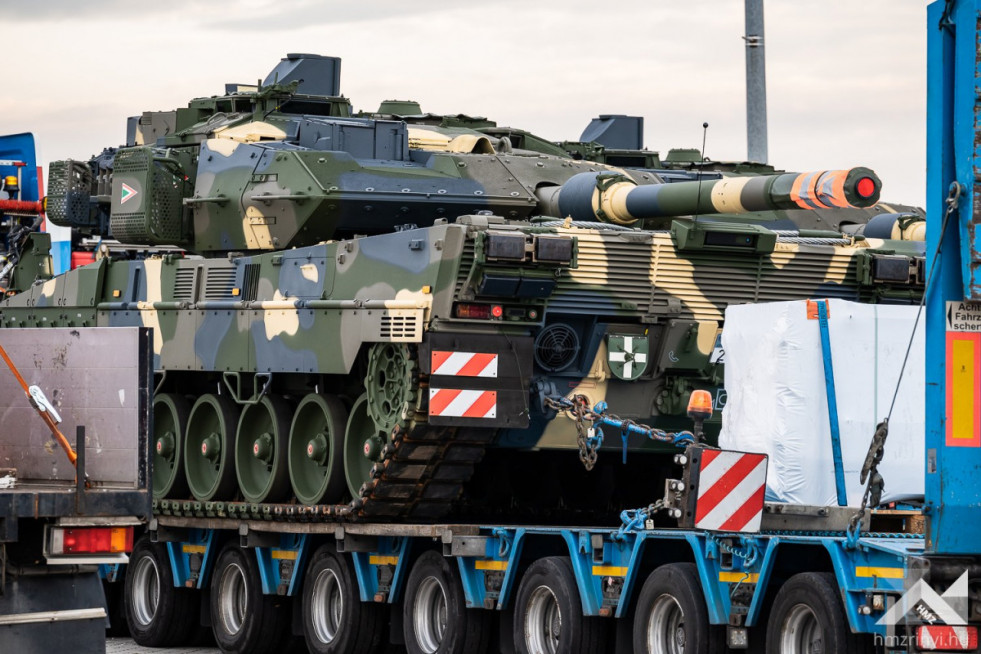 Carro de combate Leopard 2A7HU destinado a Hungría. Foto. Gergely Schöff   Ministerio de Defensa de Hungría