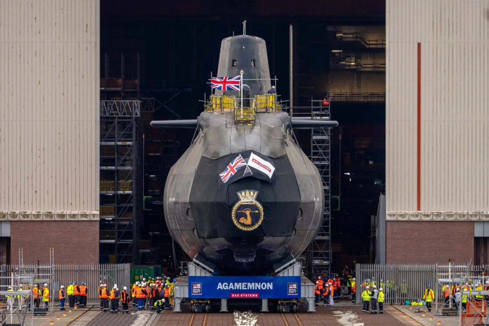 Submarino nuclear de Reino Unido HMS Agamemnon, de la clase Astute. Foto. Royal Navy