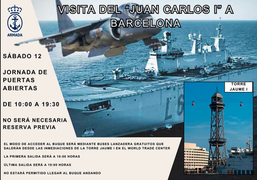 LHD Juan Carlos I en Barcelona