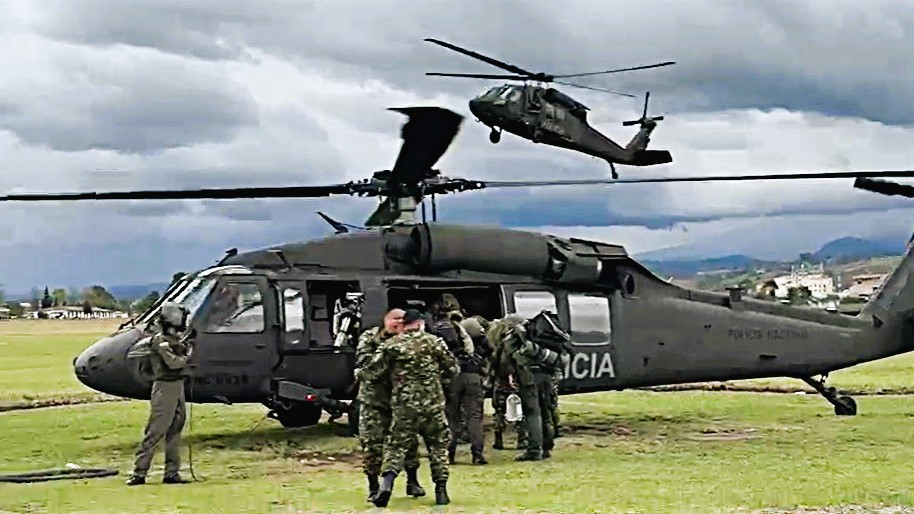 UH 60 Colombianos. Imagen RRSS