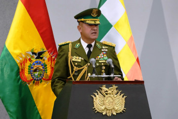 Bolivia Policia Gral Augusto Sandoval MinGobierno