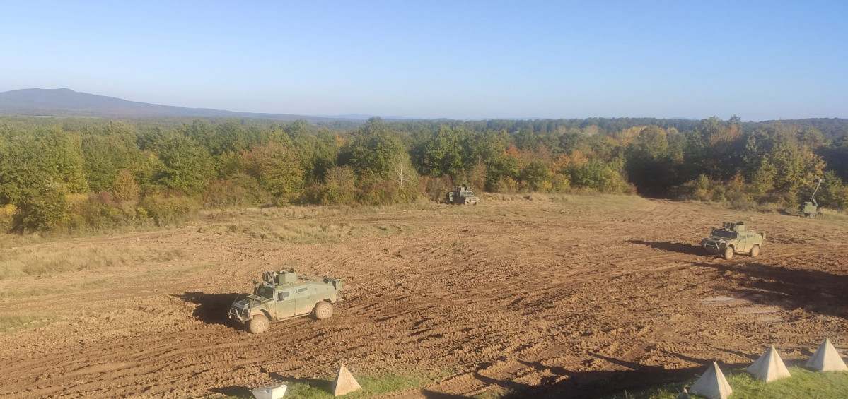 Vamtac en el campo de maniobras de Lest en Eslovaquia