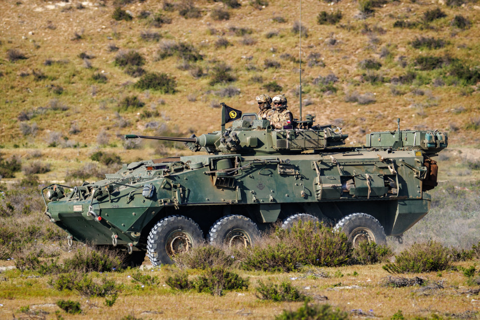 Carro LAV III de la Infantería de Marina en el ejercicio Unitas 2024 Firma Armada de Chile