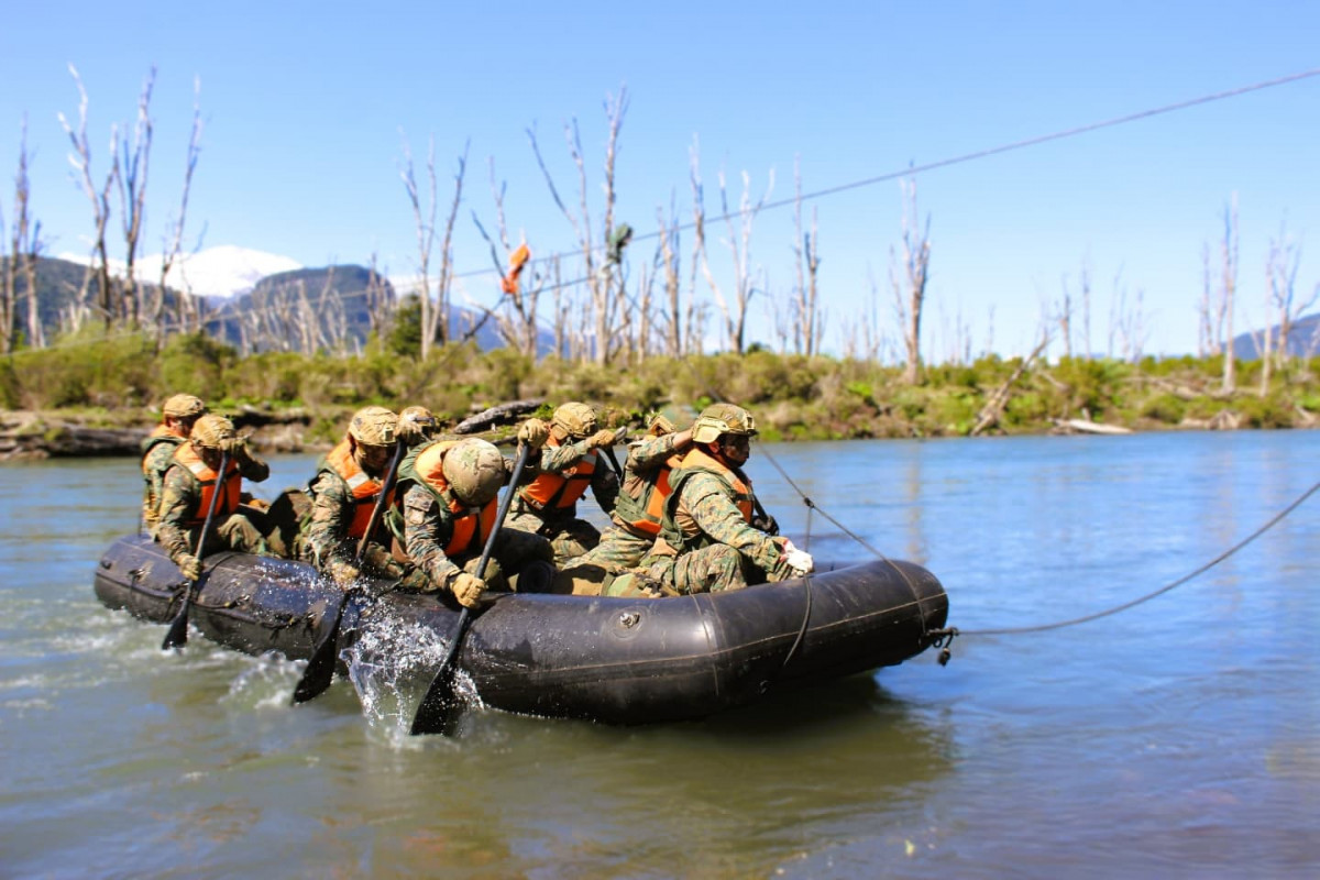 Boga militar en ru00edo Firma Destacamento de Montau00f1a Nu00b09 Arauco del Eju00e9rcito de Chile