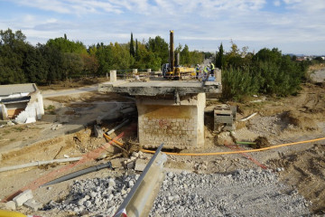 Puente afectado por la DANA en Valencia