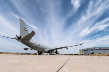 Avión cisterna A330 MRTT suministrado a Emiratos Árabes Unidos. Foto. Airbus