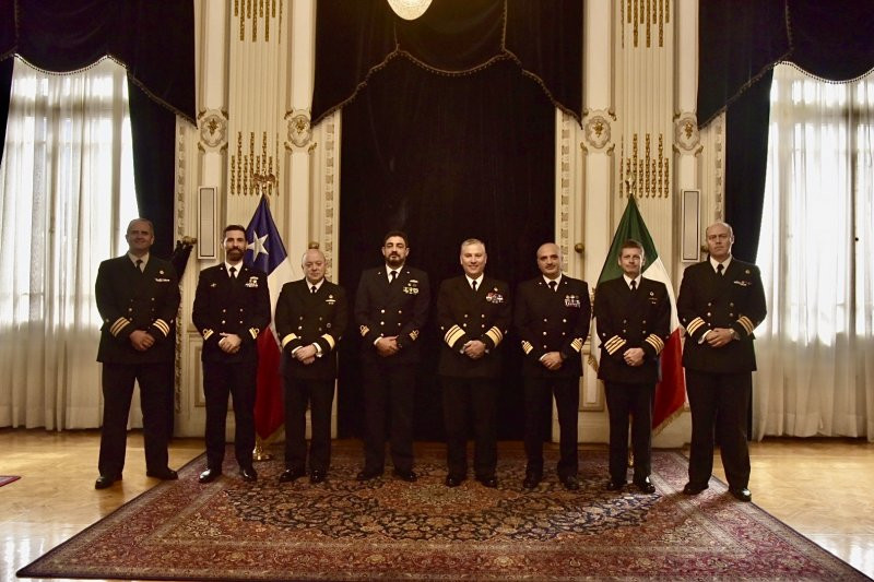 Representantes de la IV Reuniu00f3n Bilateral de Estado Mayor Firma Armada de Chile