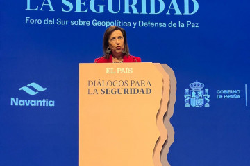 Margarita Robles comparece en la jornada de Diálogos para la seguridad