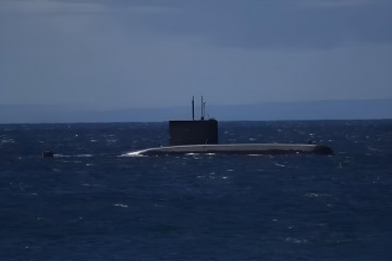 Submarino SS 20 Thomson en el Estrecho de Magallanes Firma Armada de Chile