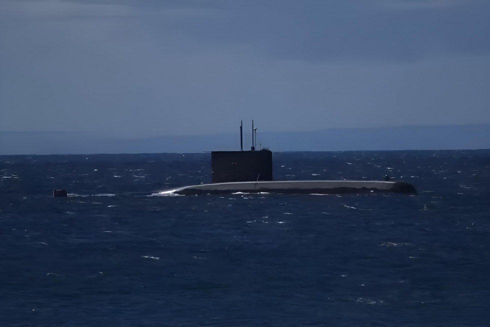 Submarino SS 20 Thomson en el Estrecho de Magallanes Firma Armada de Chile