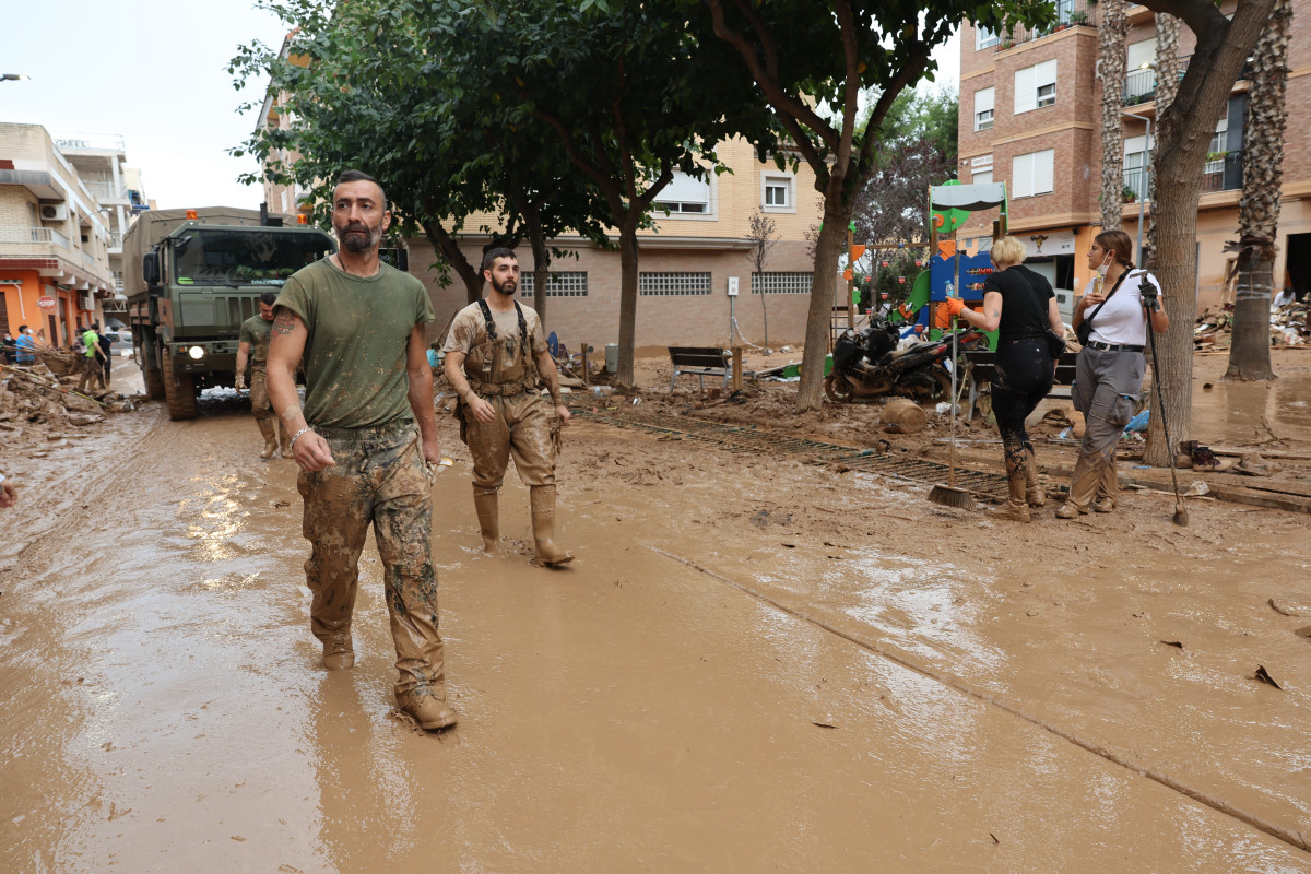 Operaciones militares en Valencia tras la Dana