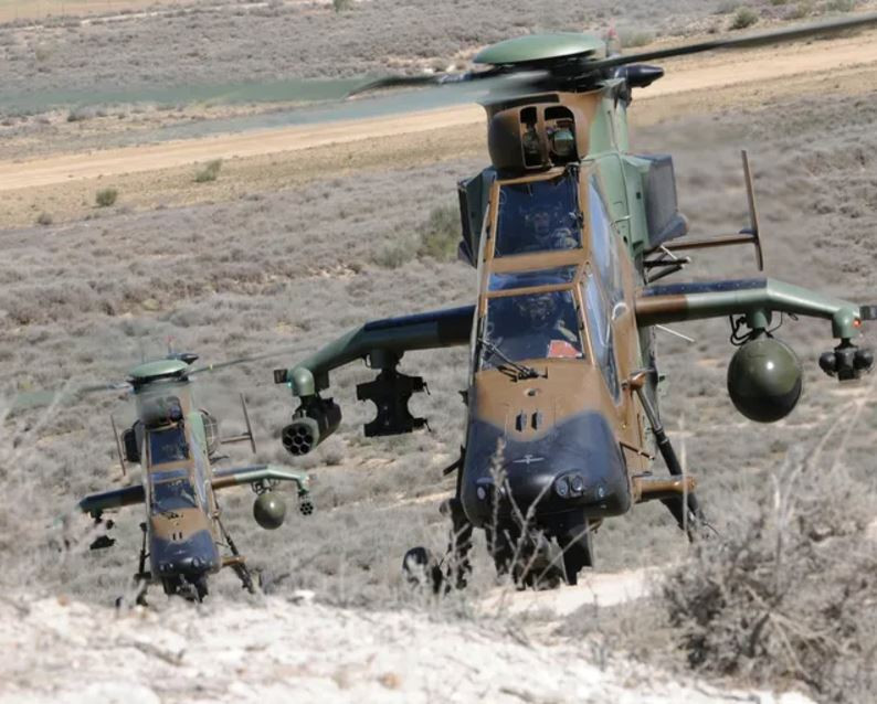 Helicópteros de combate Tigre. Foto. Airbus Helicopters