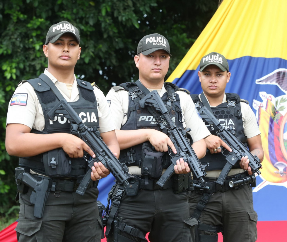 SIG SAUER. Foto Presidencia del ecuador