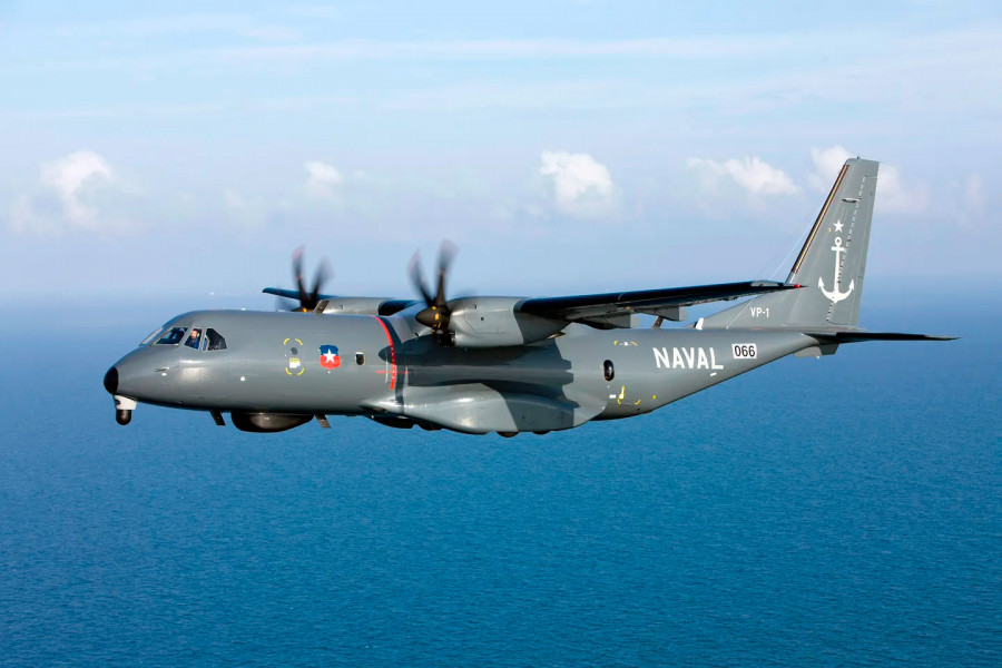 La Armada de Chile opera sus aviones C295 Persuader en el Escuadrón de Exploración Aeromarítima VP 1 Firma Airbus Defence and Space