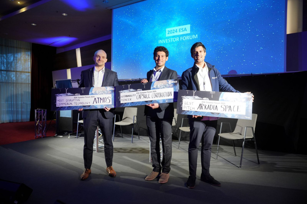 Arkadia Space recibe el premio a la mejor presentación en el ESA Investor Forum