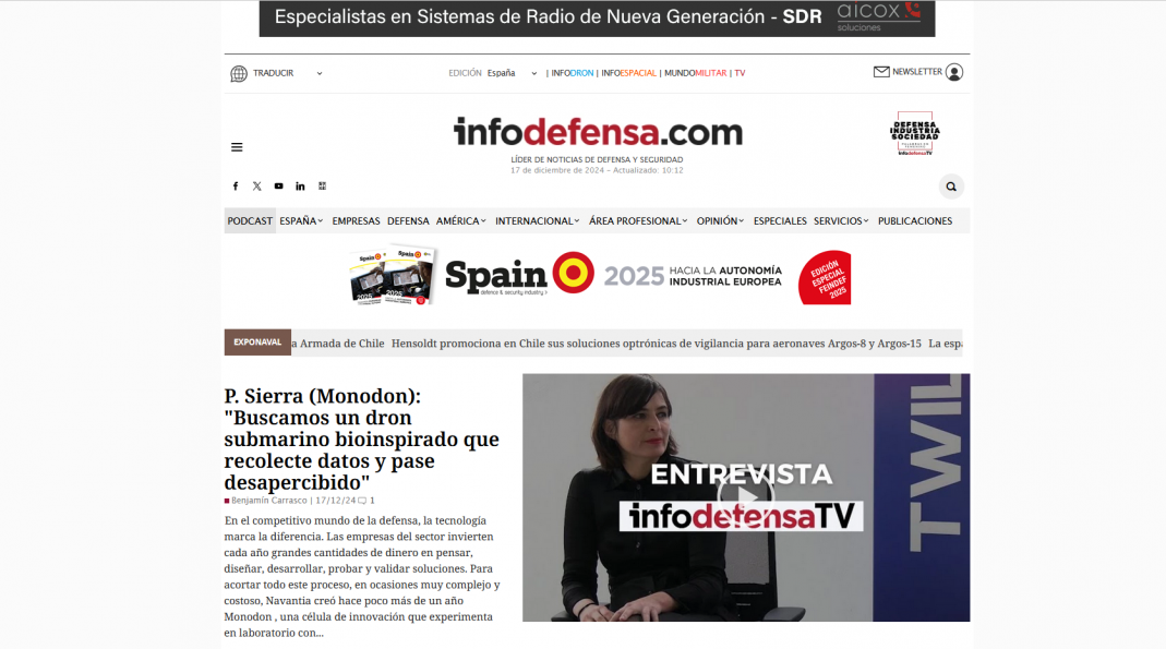 Portada Infodefensa