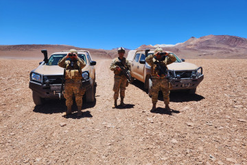 Personal en labores de control de frontera en la Región de Antofagasta Firma Ejército de Chile