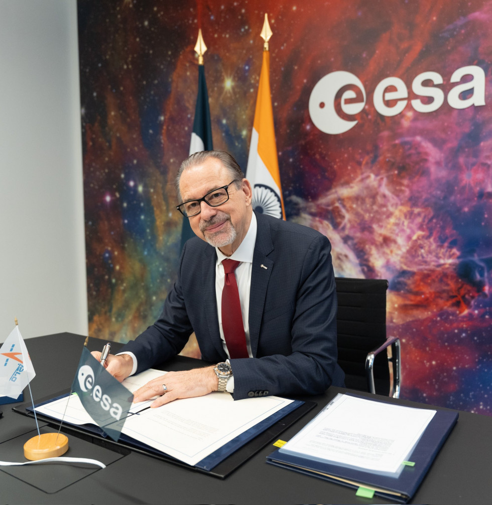 La ESA y la ISRO firman un acuerdo para colaborar en la formación de astronautas y en investigaciones científicas